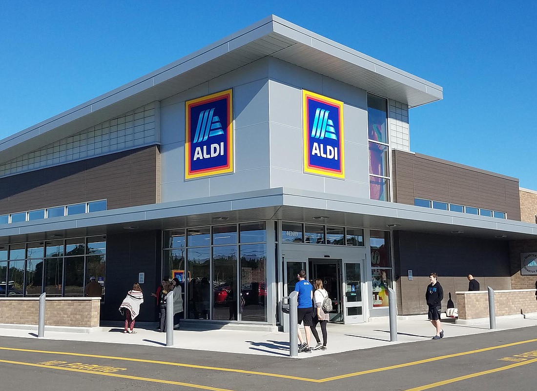 Aldi, based in Germany says that with almost 2,000 stores in 37 states. This is the Aldi in Yulee.