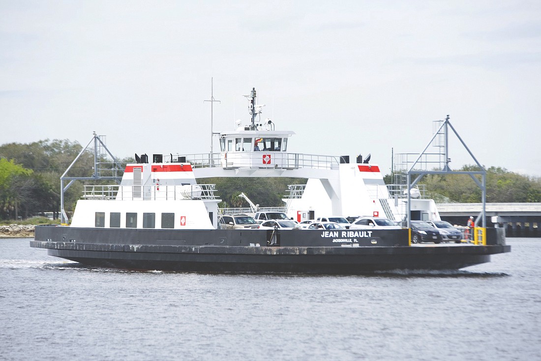 The Jean Ribault connects the north and south ends of Florida A1A, linking Mayport Village and Fort George Island.