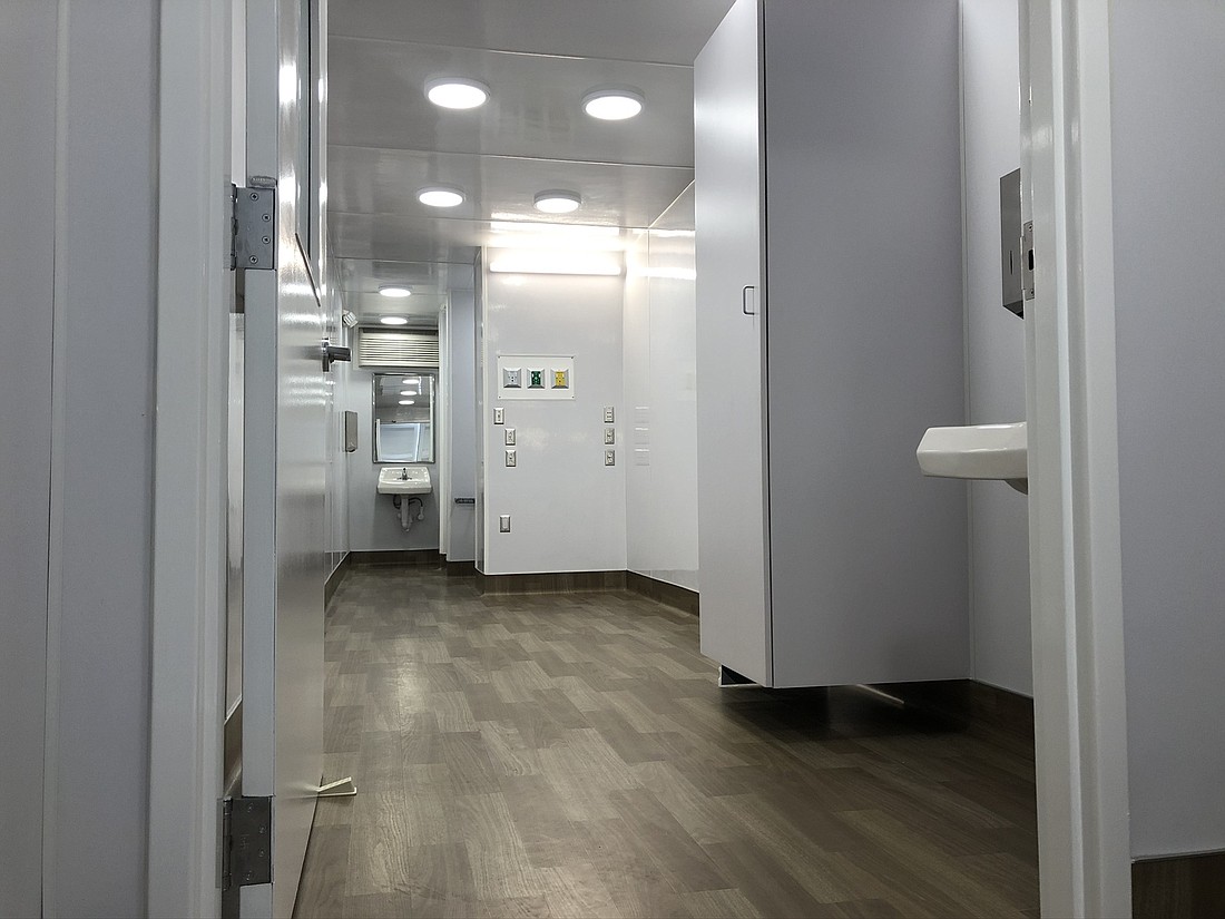 An ICU designed for COVID-19 patients was built in a shipping container by ShayCore Enterprises Inc.