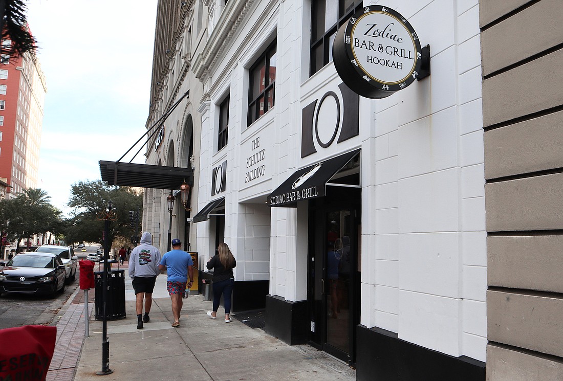 The Zodiac Bar & Grill at 118 W. Adams St. Downtown closed Jan. 6.