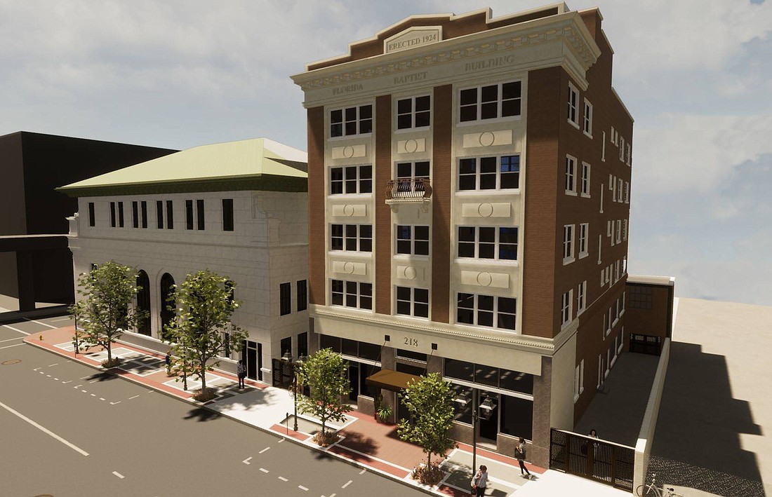 The DIA Strategic Implementation Committee voted 4-0 to advance city incentives for redevelopment of the Florida Baptist Convention Building at 218 W. Church St. and the Old Federal Reserve Bank Building at 424 N. Hogan St.