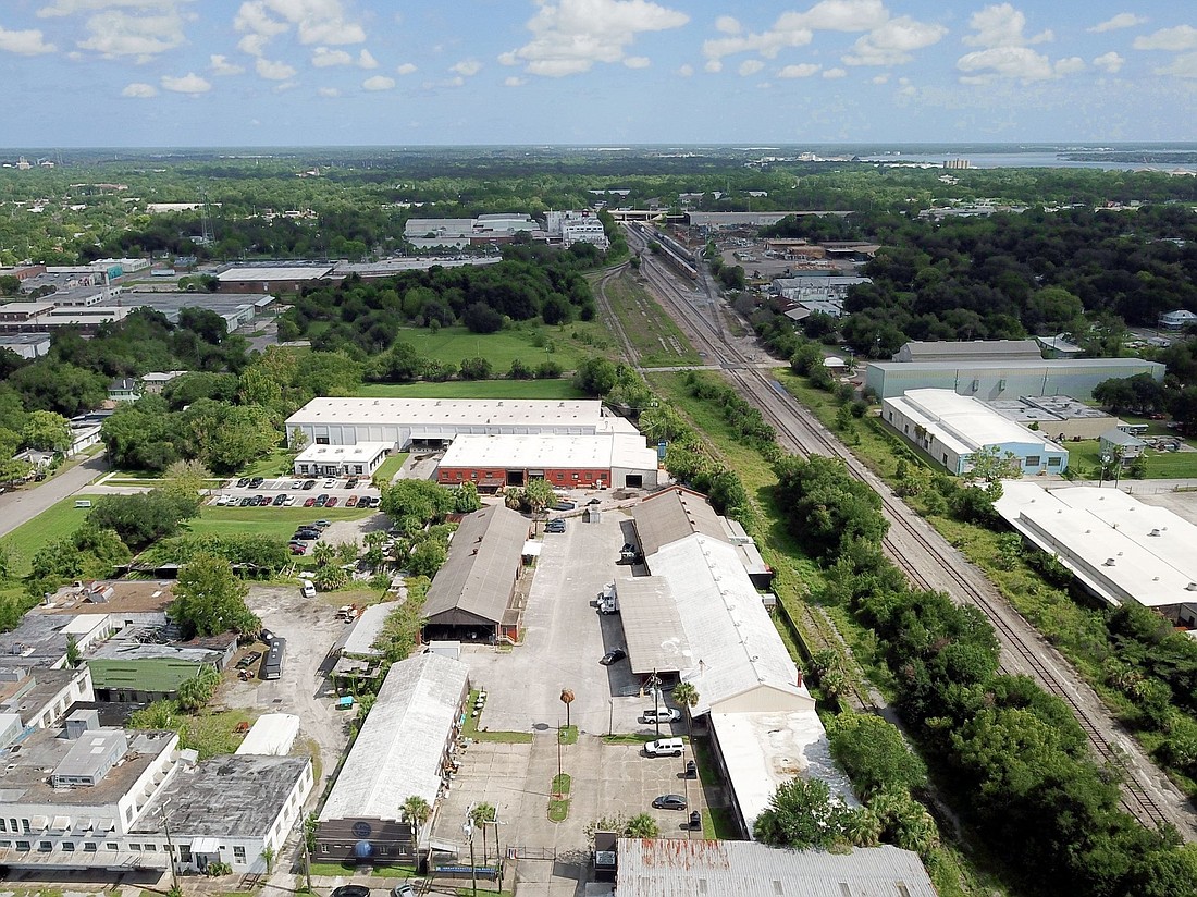An aerial view of the property bought by Rethreaded Inc. in Springfield.