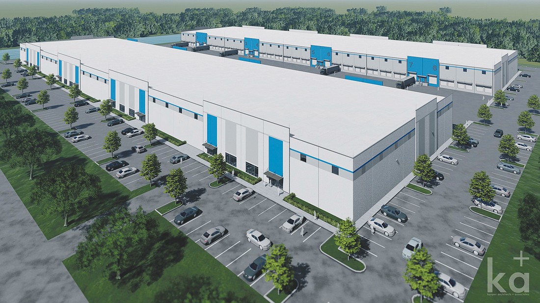 Lane Industrial Park is designed to comprise two warehouses at 2282 Lane Ave. N.