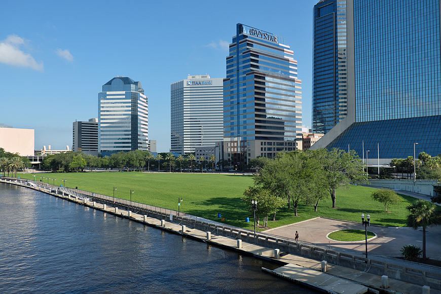 A public park is planned at the site of the former Jacksonville Landing Downtown.