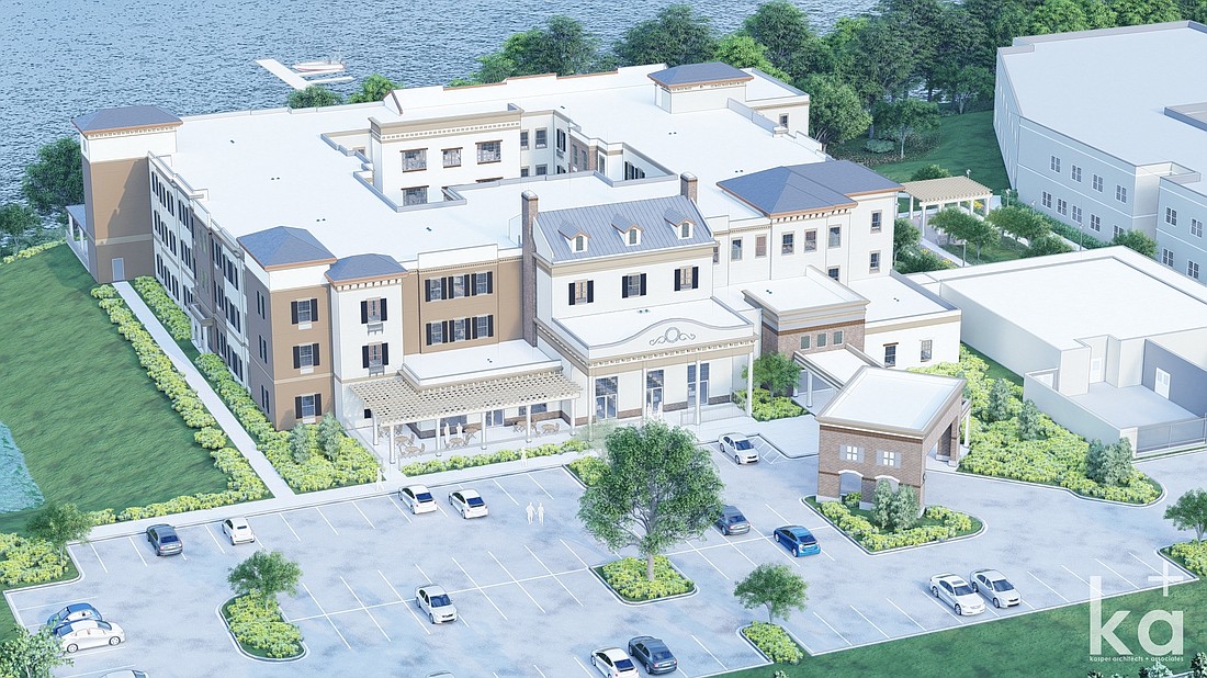 The Dolphin Reef assisted living facility is planned along the St. Johns River north of Jacksonville University.