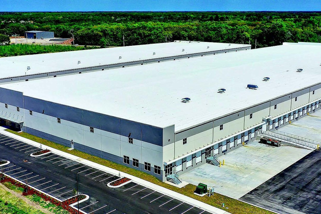 SCP Pool Supply preparing space at NorthPoint Industrial Park Jax