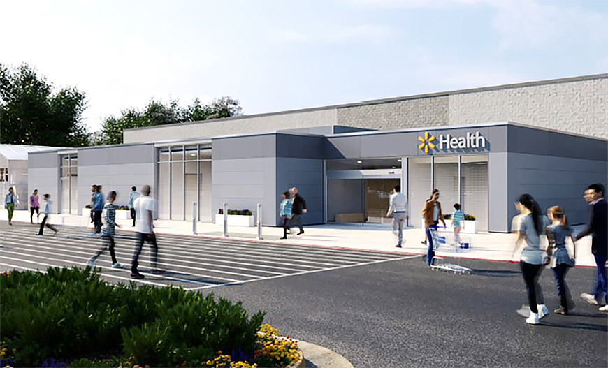 Walmart has identified five of the seven sites where it plans health clinics.