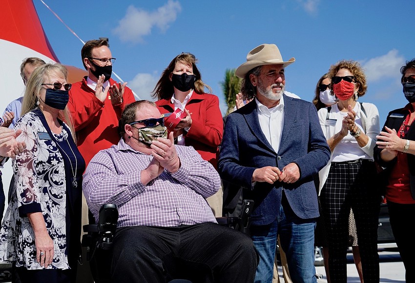 Jax Daily Record Photo Bucee’s CEO Arch “Beaver” Aplin and St. Johns County Commissioner