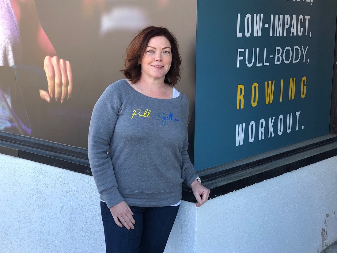 Row House franchise owner Jessica Eilbeck at the 1561 San Marco Blvd. studio. The chain has 300 locations licensed in the U.S. and Canada. Eilbeck and her partners plan three Row House studios in the area.