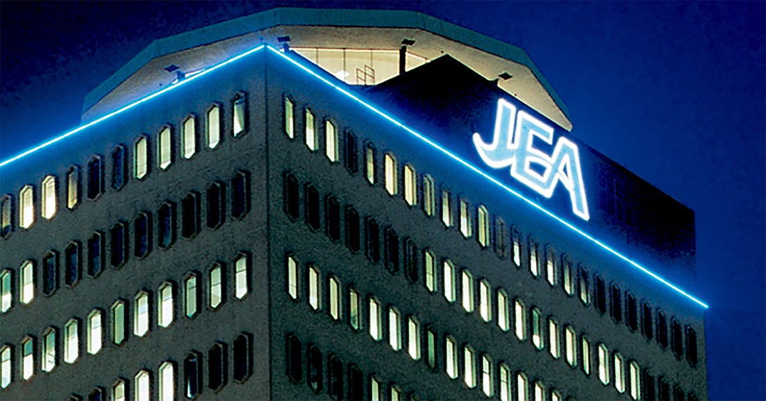 JEA plans to reilluminate its logo atop its 21 W. Church St. headquarters after going dark nearly nine years ago.Â