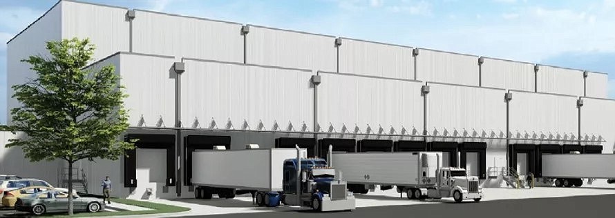 An artist&#39;s rendering of the FlexCold warehouse planned for North Jacksonville