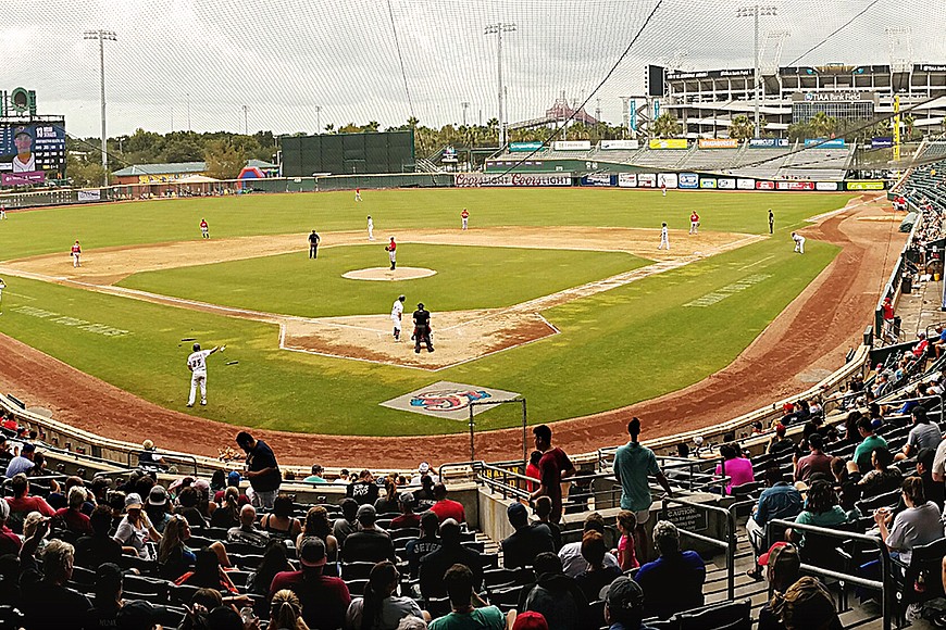 Sounds of a Jacksonville Jumbo Shrimp Baseball Game #baseball