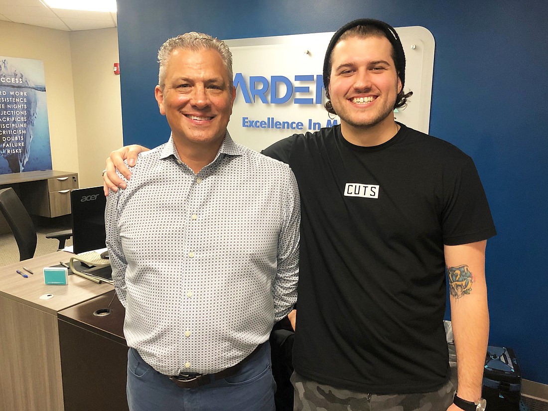 Chuck Miller, owner, founder and CEO of logistics company ArdentX, with his son, Connor Miller, chief operating officer. They are expanding the company and moving from Southpoint to Freebird Commerce Center.