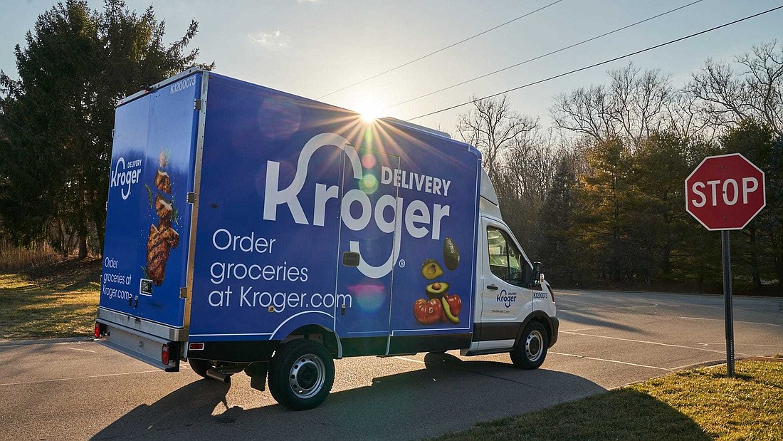 Kroger plans to start offering home delivery services using trucks.