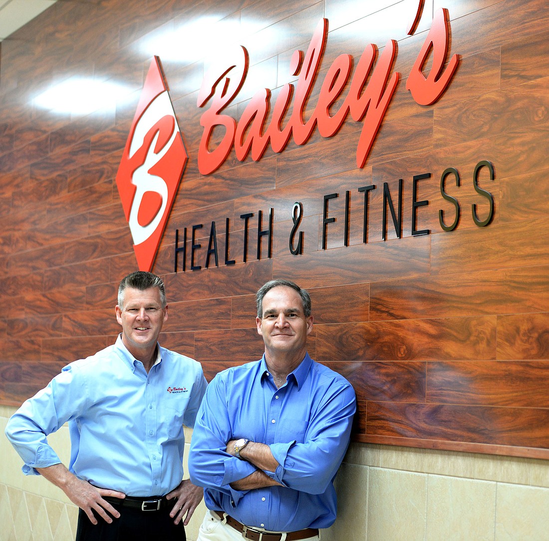 Brothers Darryl and David Bailey lead Baileyâ€™s Health  & Fitness. The chain has 16 gyms in Northeast Florida and Georgia, with a 17th scheduled to open in July.  (Photo by Dede Smith)