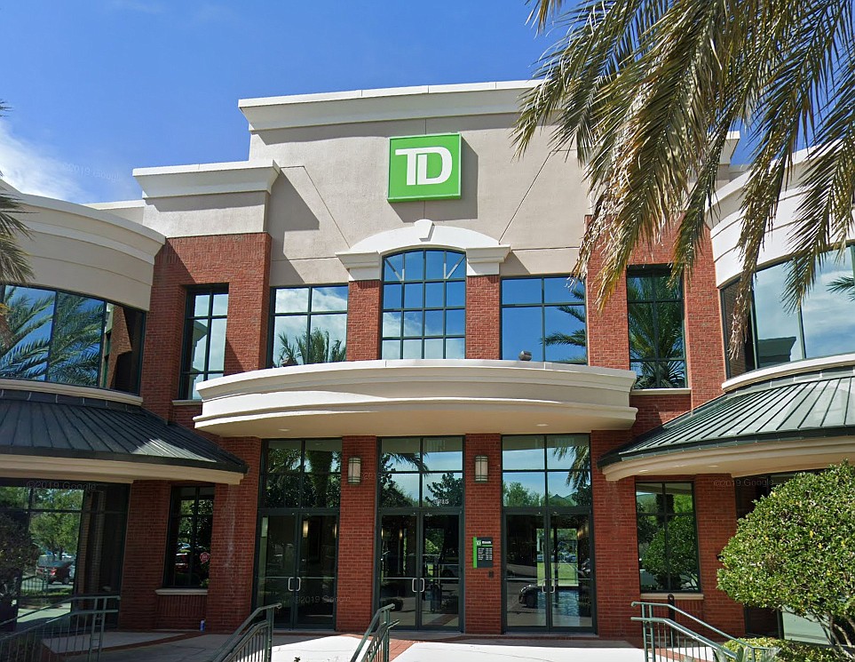 TDâ€™s leadership offices and retail space at 9715 Gate Parkway N. (Google)