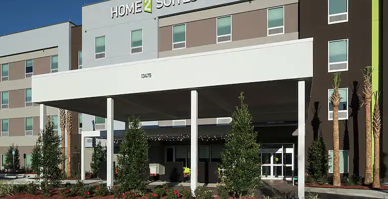 Home2 Suites by Hilton Jacksonville Airport at 13475 Ranch Road.