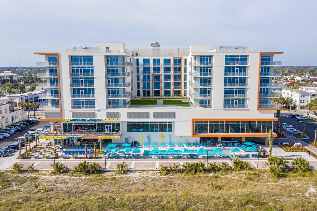 Margaritaville Beach Hotel in Jacksonville Beach.  the average charge per room per day at the Beaches reported at $230.07 with occupancy at 82.1% in July.