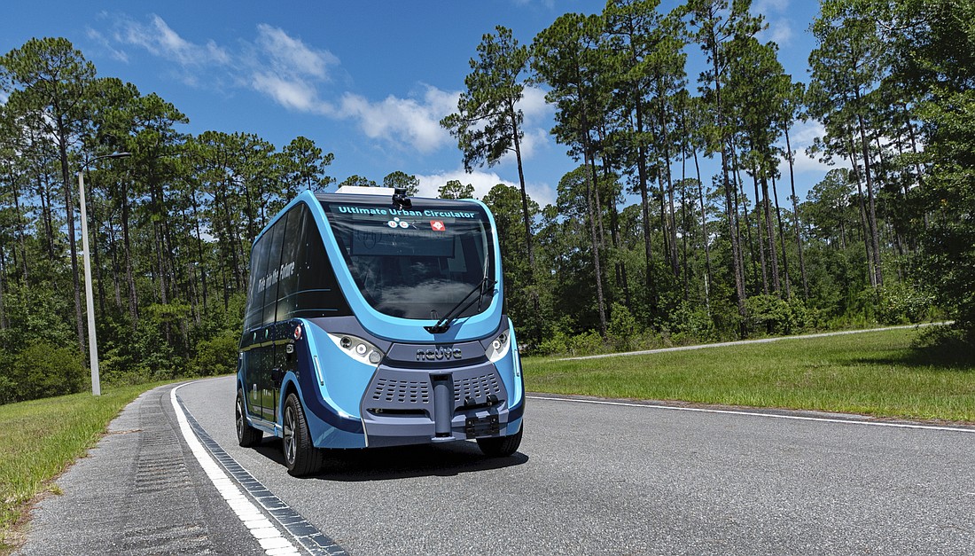 The Jacksonville Transportation Authority is working to replace the Skyway with the Ultimate Urban Circulator program with vehicles like this.