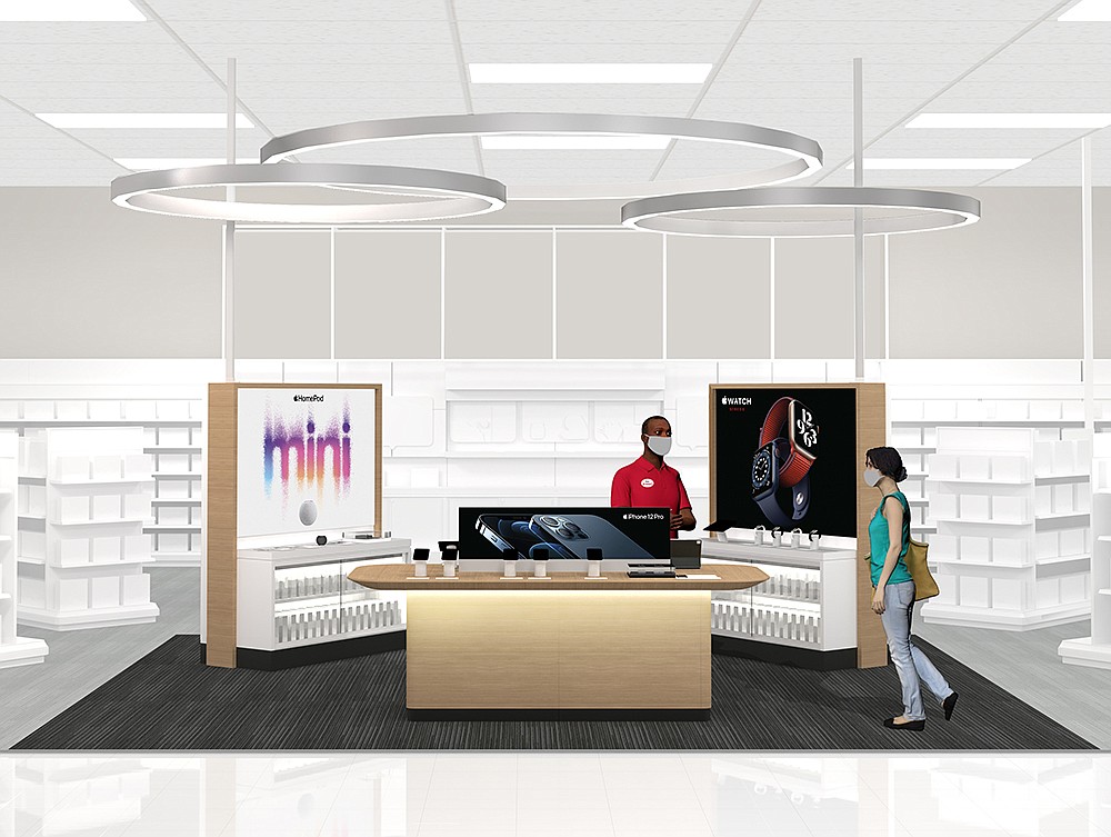 Target calls this image the first look at its â€œnew, elevated Apple shopping experience.â€