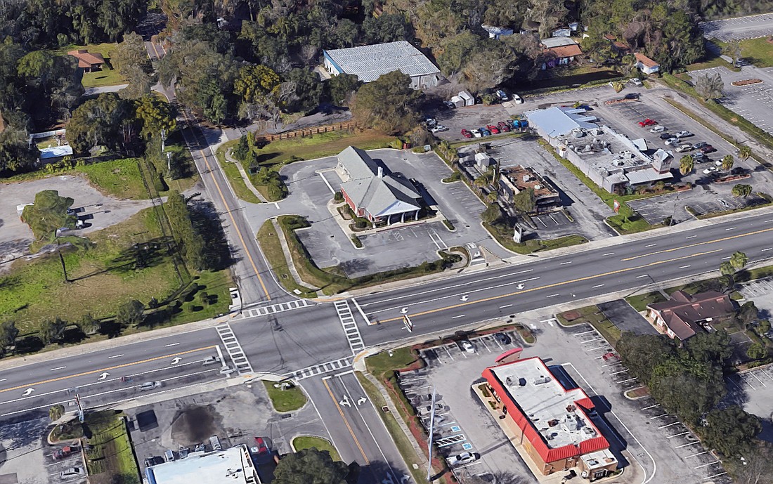 The UF Health freestanding emergency room is planned at 888 Lane Ave. S. The Ameris Bank branch on the property will be demolished.
