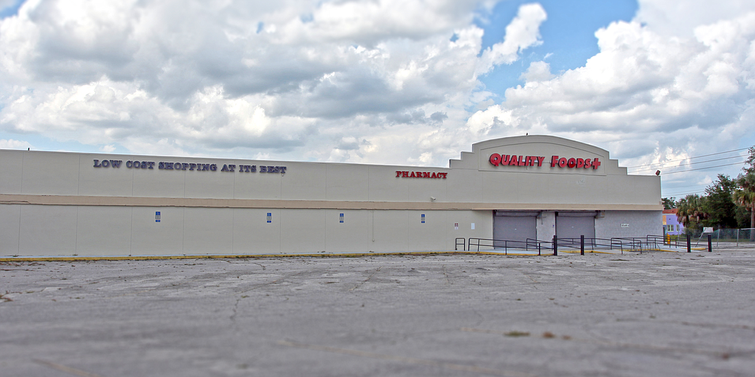 The former Quality Foods Plus grocery at 27 E. Seventh St. in Springfield.