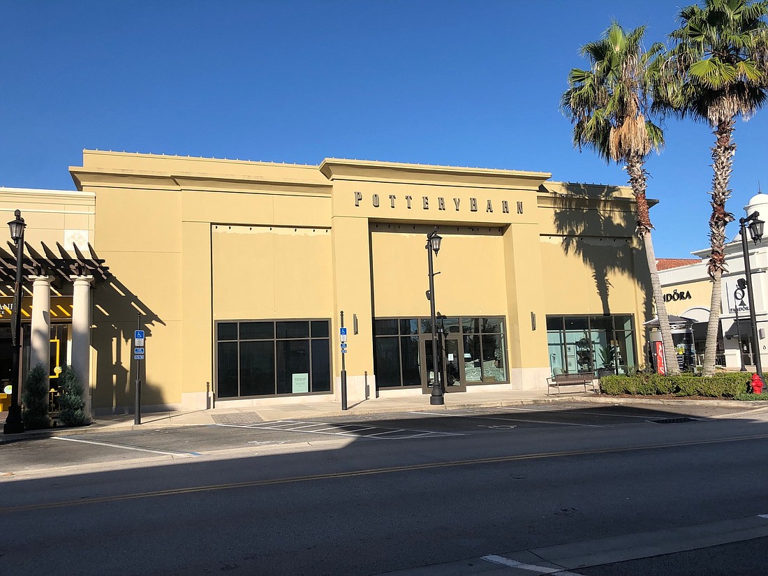 Pottery Barn plans to renovate at St. Johns Town Center.