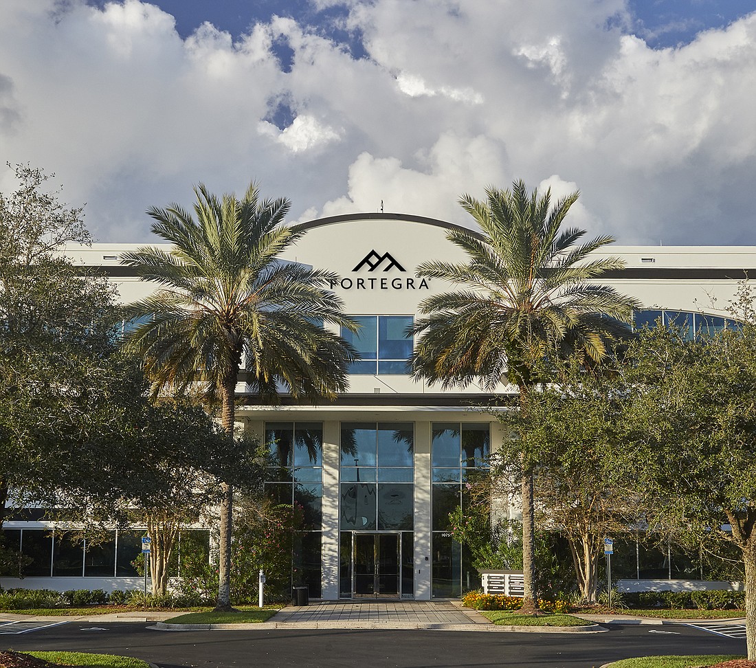 The headquarters of Fortegra Group is at 10751 Deerwood Park Blvd., Suite 200, in Jacksonville.