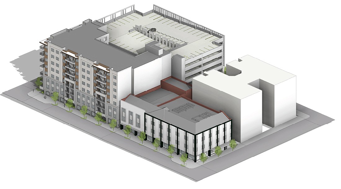 The plan for the renovated  Central National Bank Building at 404 N. Julia St.