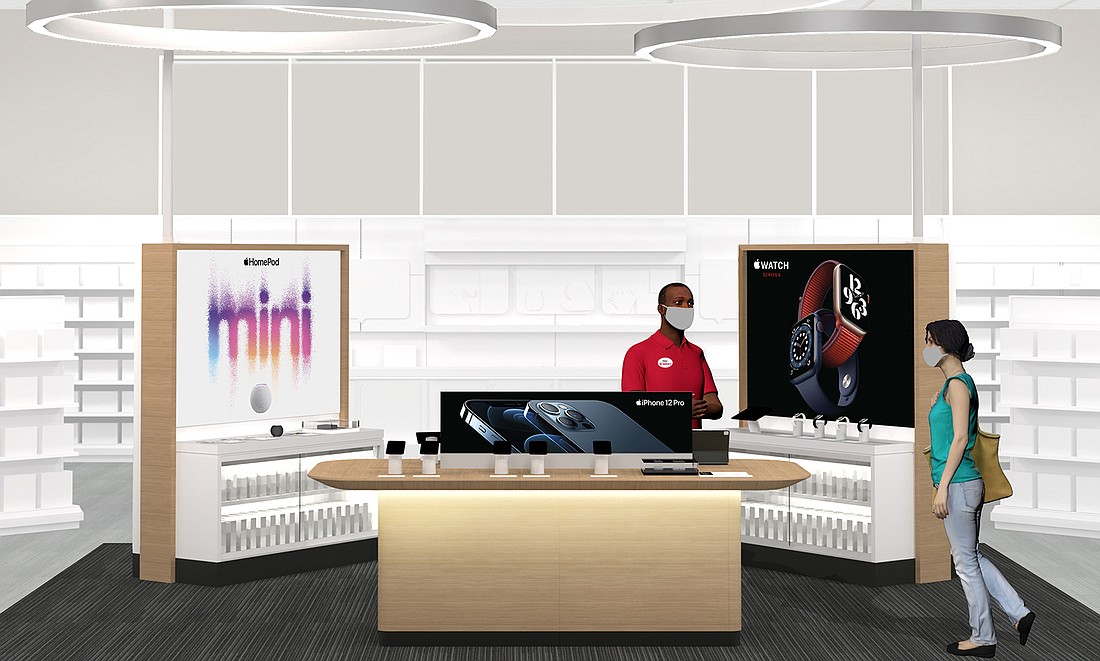 Target is adding its â€œenhanced Apple experienceâ€ to its Mandarin store at 10490 San Jose Blvd.