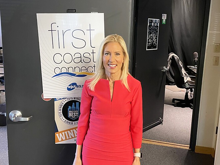 Donna Deegan announced her candidacy Nov. 9 on WJCT 89.9 FM talk show First Coast Connect with Melissa Ross.Â (WJCT)
