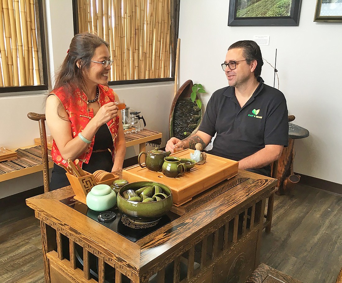 Hakka Kitchen owner Wen Raiti and her business partner and chef, Marshall Ziehm, at their organic restaurant at 14474 Beach Blvd. near San Pablo Road. The former House of Leaf and Bean is adding table service and a wine bar.