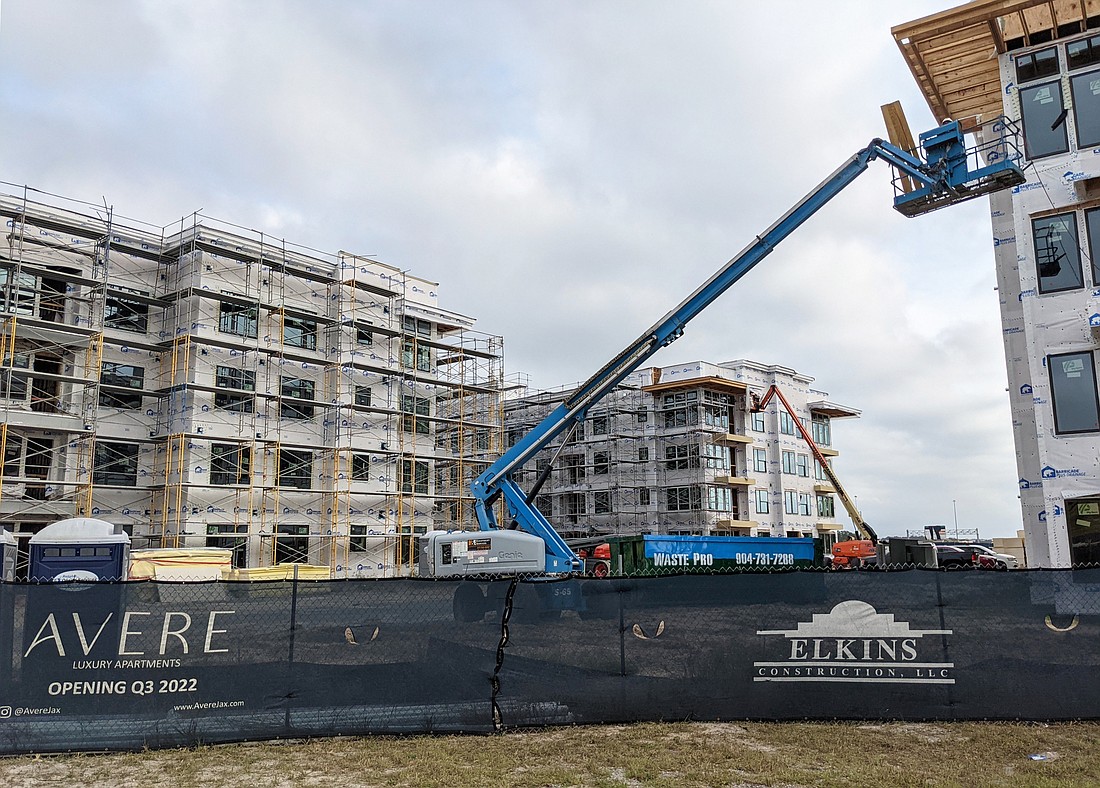 More than 43 apartment communities are in development in Northeast Florida, according to the NAI Hallmark commercial real estate firm.
