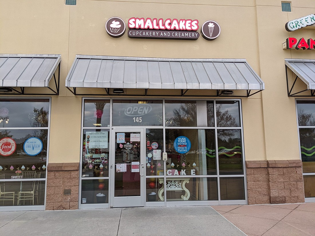 The North Jacksonville Smallcakes is at 13141 City Station Drive, Suite 145, in the River City Marketplace shopping center near Best Buy.