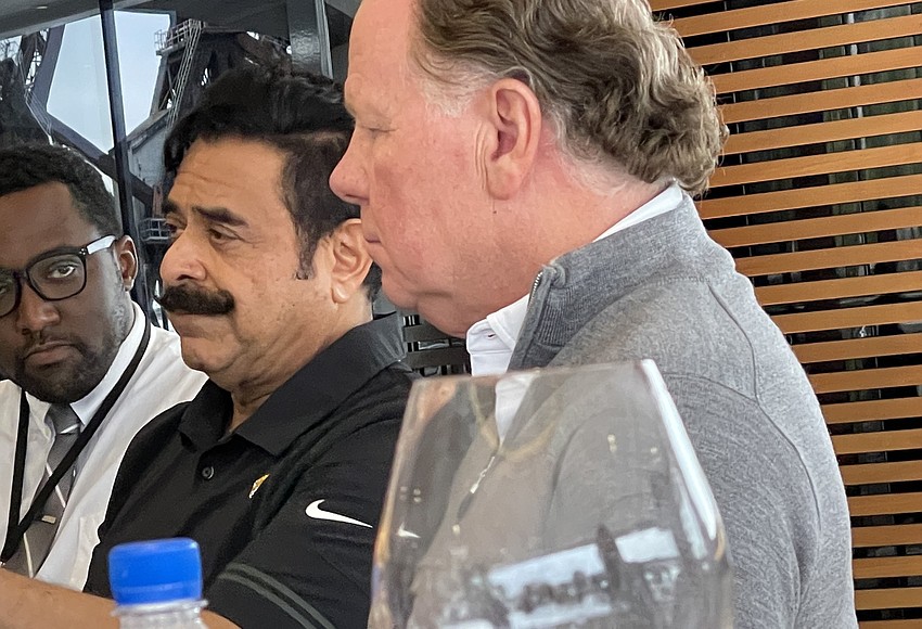 Jax Daily Record Photo Jacksonville Jaguars owner Shad Khan, center