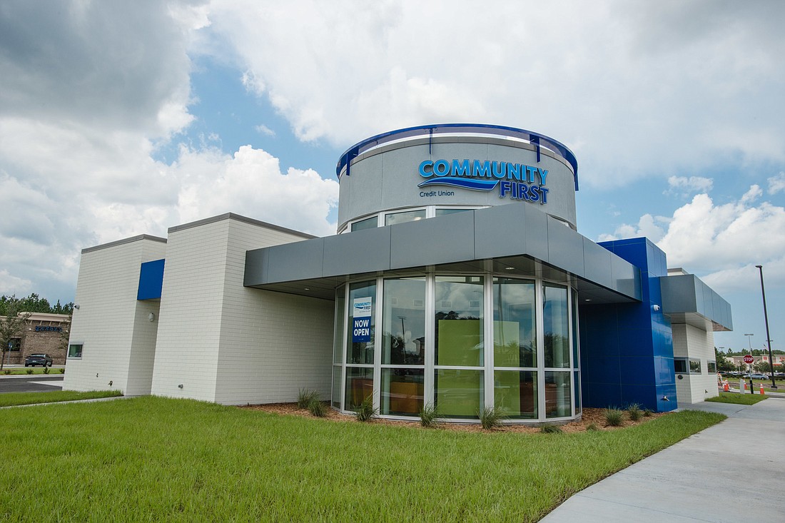 The  Community First Credit Union branch in Oakleaf. It opened in 2018.