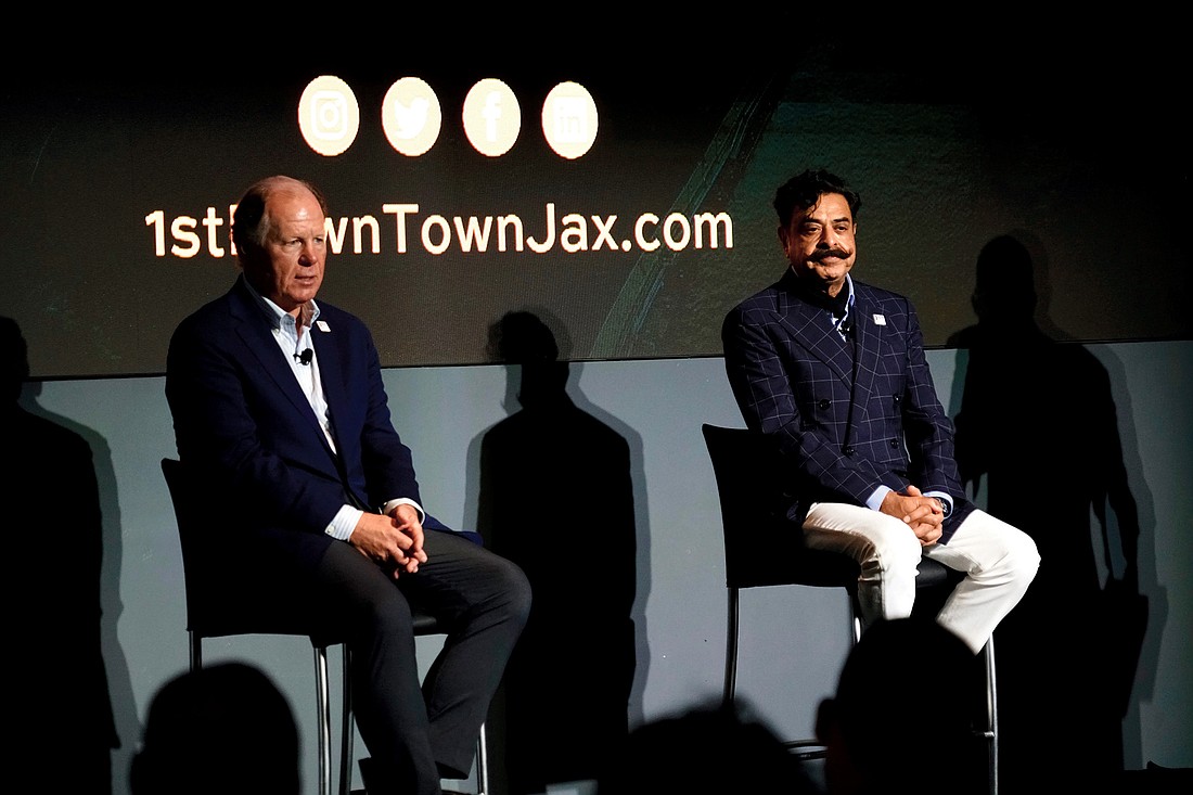 Jacksonville Jaguars President Mark Lamping and team owner Shad Khan announced plans in June for a Four Seasons Hotel and Residences at the Shipyards and a city-owned football performance center near TIAA Bank Field.