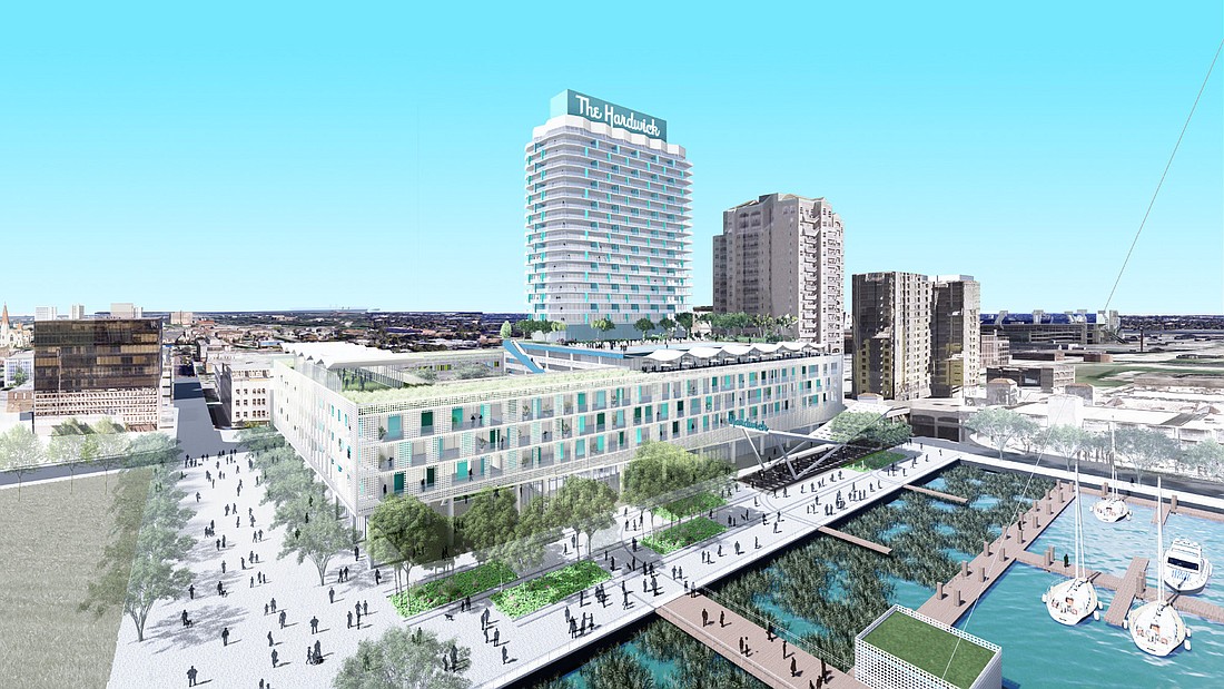  Atlanta-based developer Carter&#39;s proposal for The Ford on Bay along the Downtown riverfront.