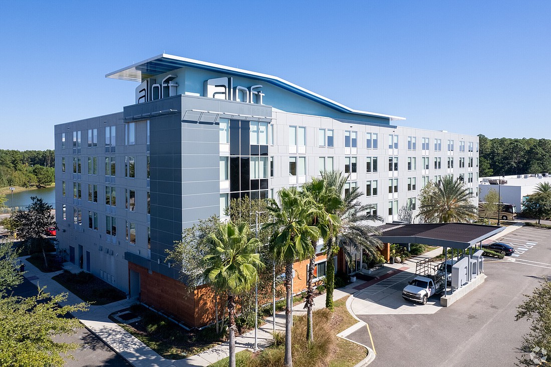 The 66,385-square-foot Aloft Jacksonville Airport hotel is at 751 Skymarks Drive.