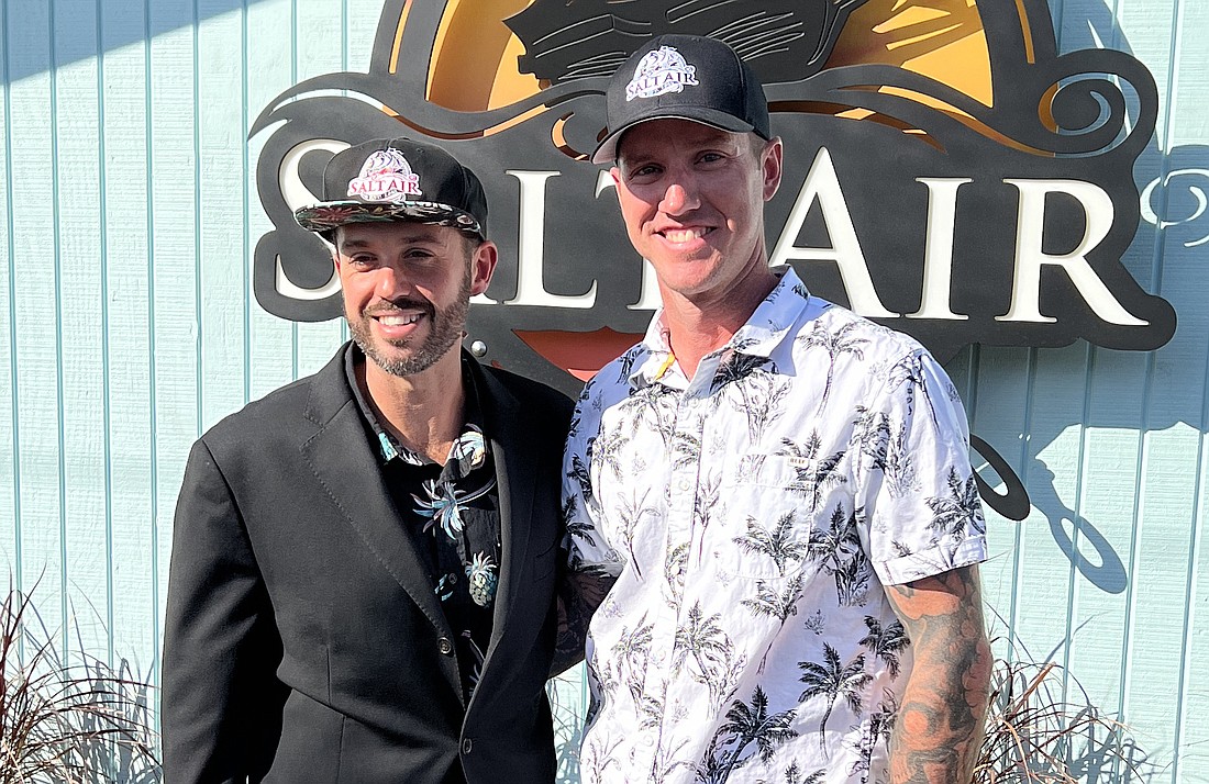 Owners Curt DeWitt (left) and Kyle Stucki will open Salt Air Inn & Suites on March 1 in Atlantic Beach.