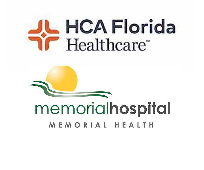 Top, the new name and logo for Memorial Hospital.