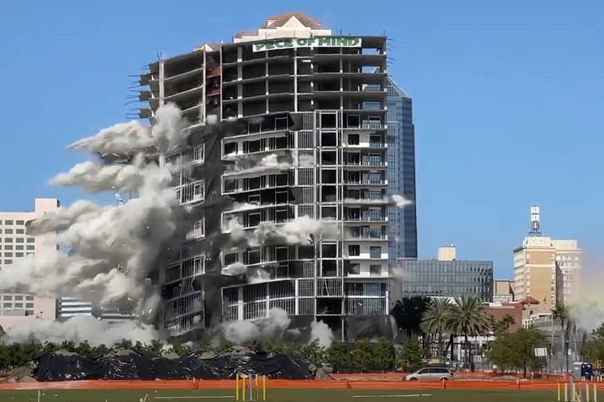 Eyesore no more: The unfinished Berkman Plaza II imploded