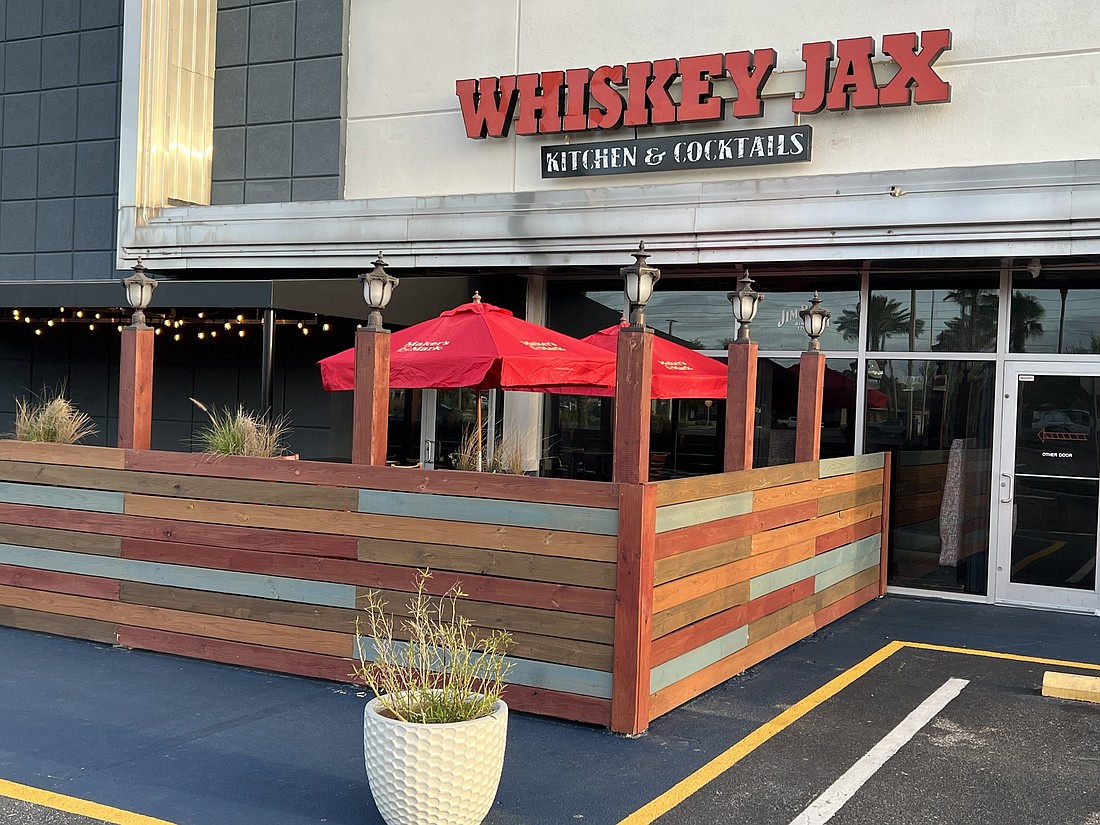 Whiskey Jax Kitchen & Cocktails will be making use of the outdoor dining feature at its location at 725 Atlantic Blvd. in Atlantic Beach.