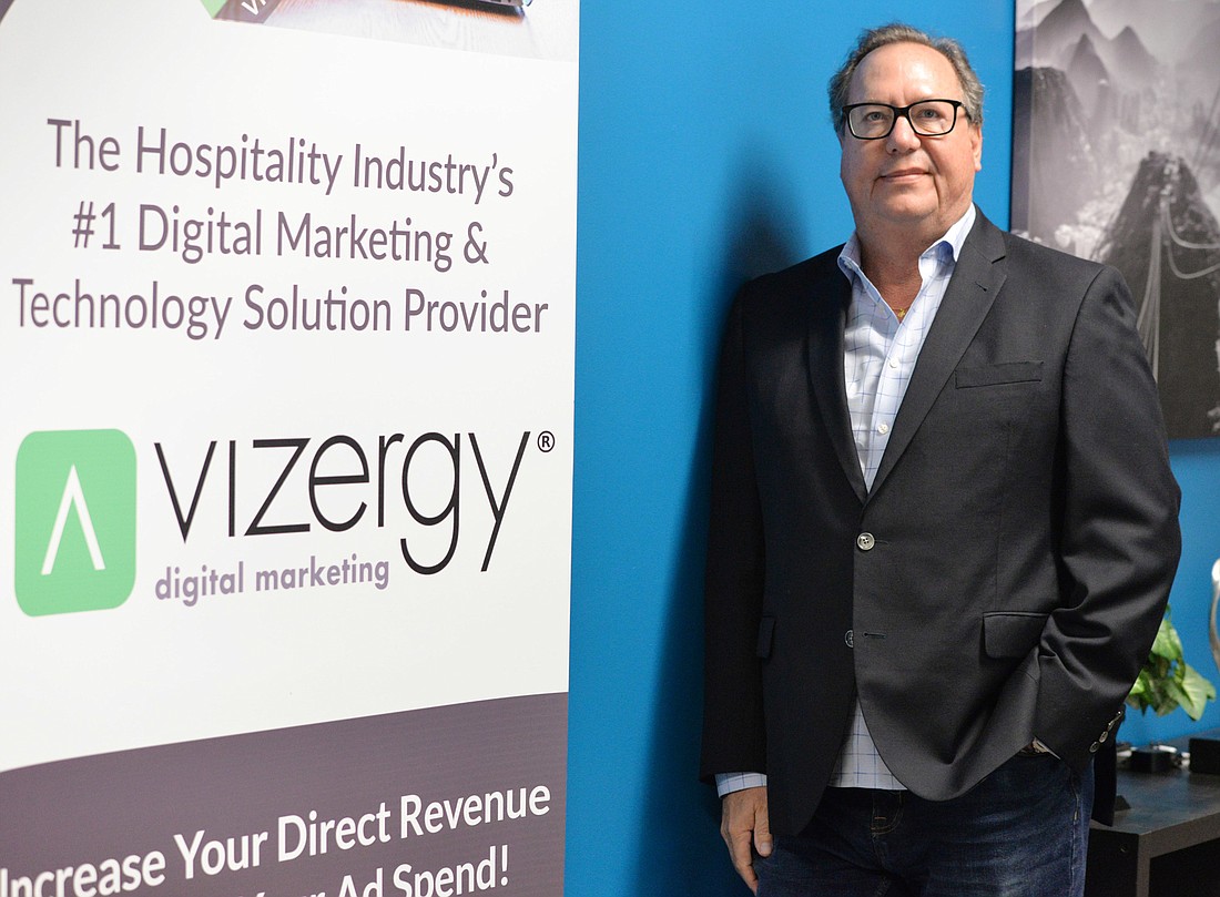 Joe Hyman launched SECURE-RES, a hotel reservation service, in 1999. In 2007 the company changed its name to Vizergy.  (Photo by Dede Smith)
