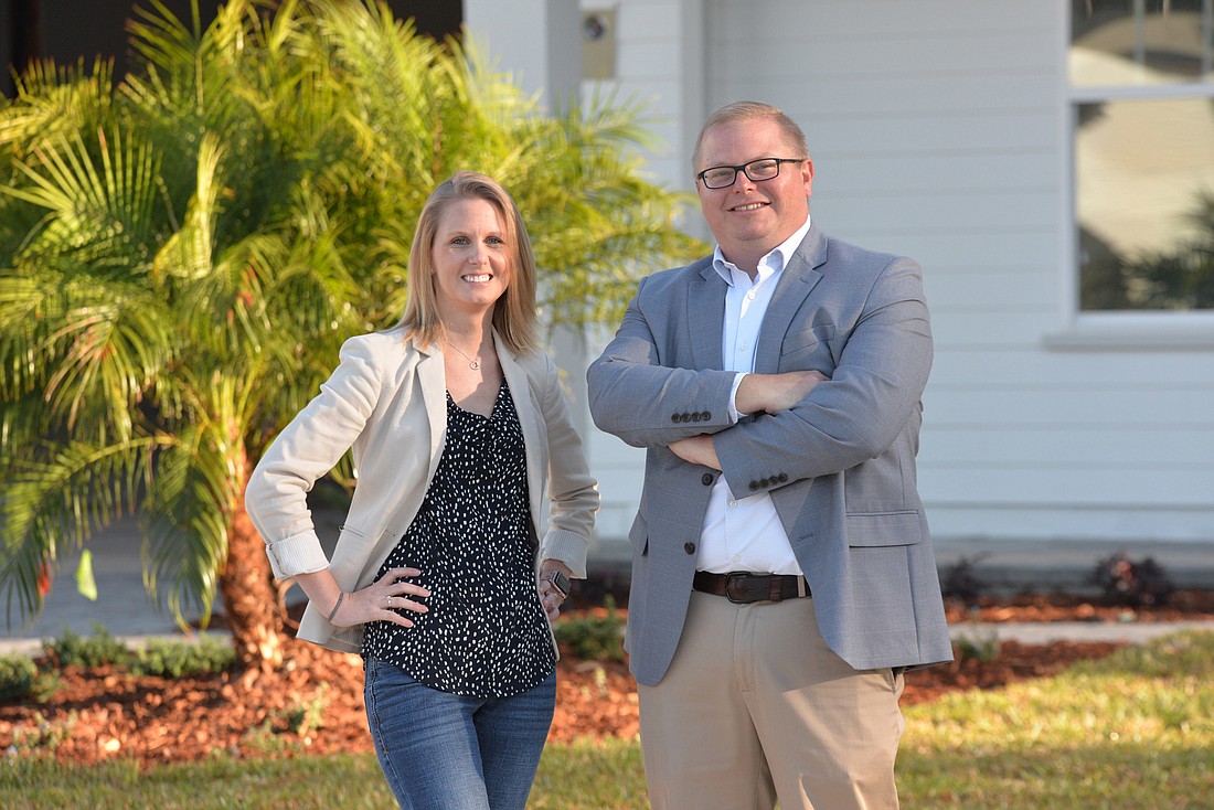 Russell Rowland President and CEO Jackie Rowland and her partner, Vice President of Engineering Adam Russell, launched their company nearly four years ago after leaving the firm where they worked. (Photo by Dede Smith)