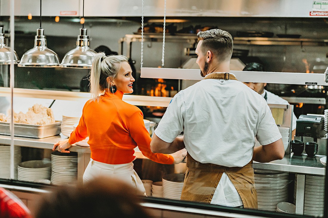 Mike and Brittany Cooney, the owners of Ember & Iron in St. Johns County, are bringing a new restaurant concept called Gemma Fish + Oyster to East San Marco under construction at southeast Atlantic Boulevard and Hendricks Avenue.