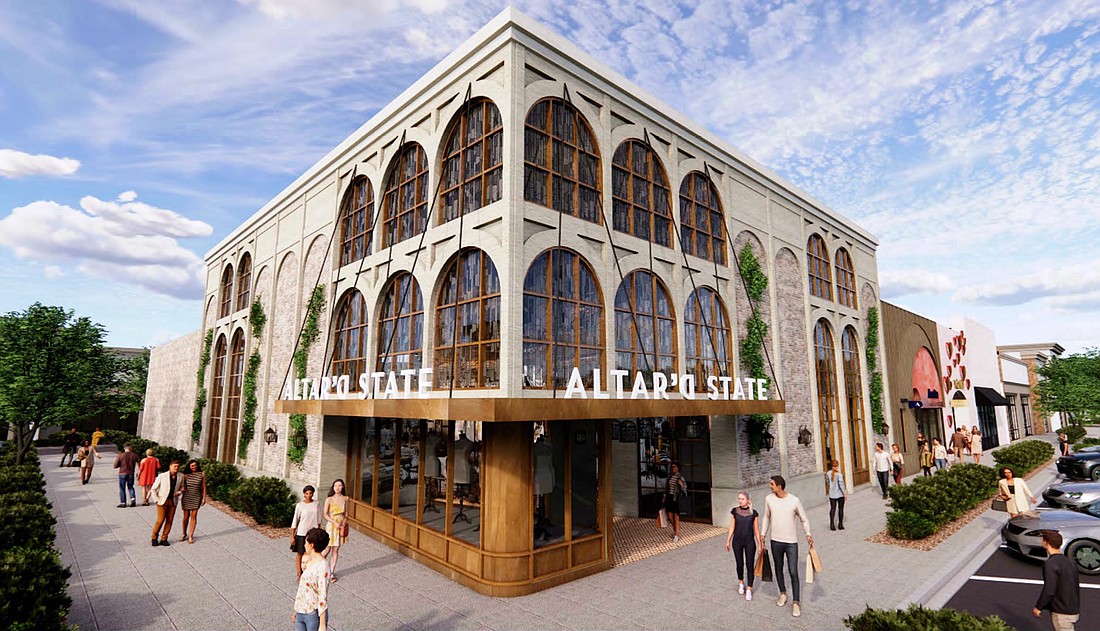 Altarâ€™d State is moving at St. Johns Town Center and adding two sister concepts in a $2.35 million tenant build-out. It will move nearby to the former Abercrombie & Fitch and Abercrombie Kids space.