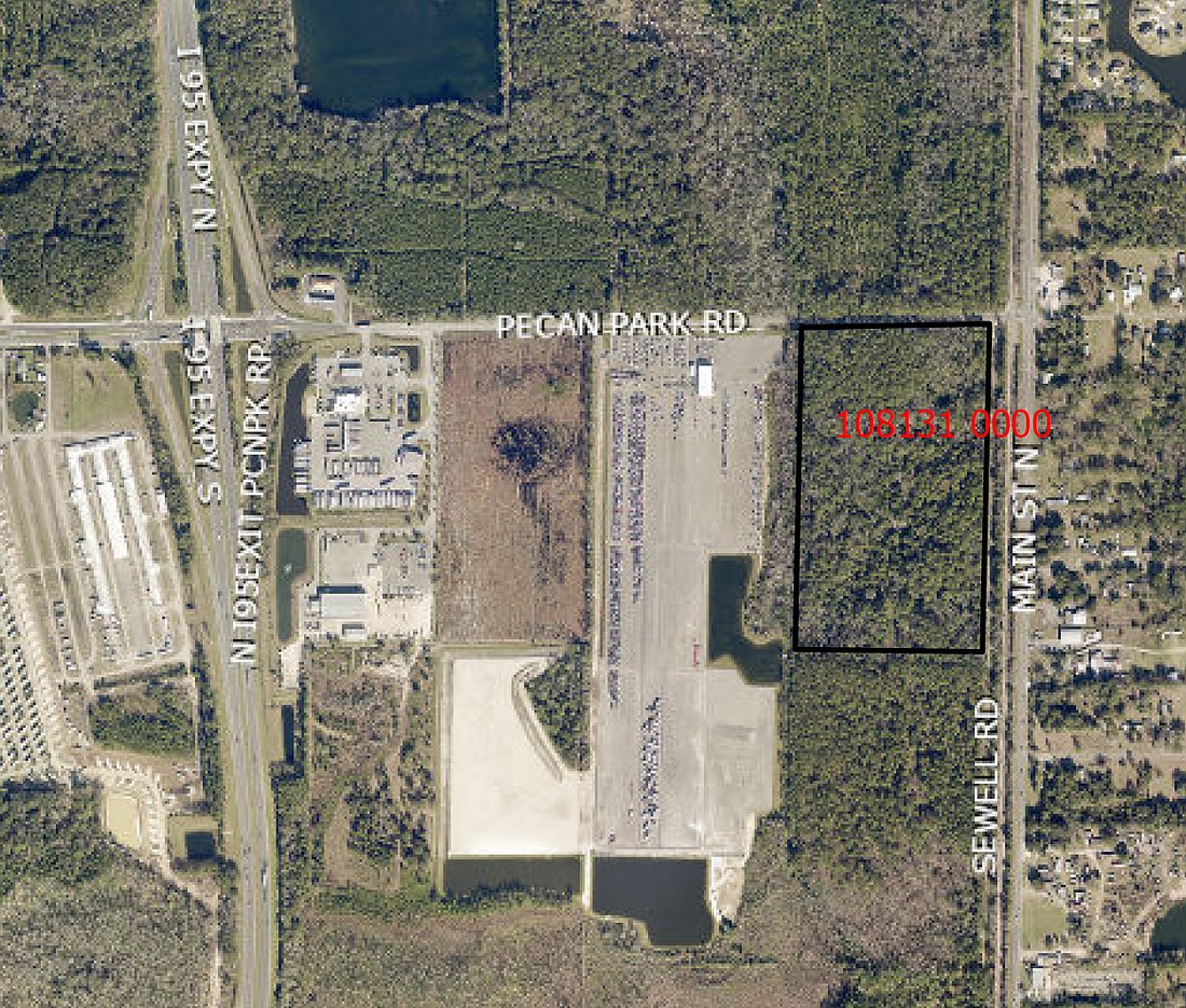 The  525,000-square-foot industrial warehouse is planned at southwest Pecan Park Road and North Main Street.