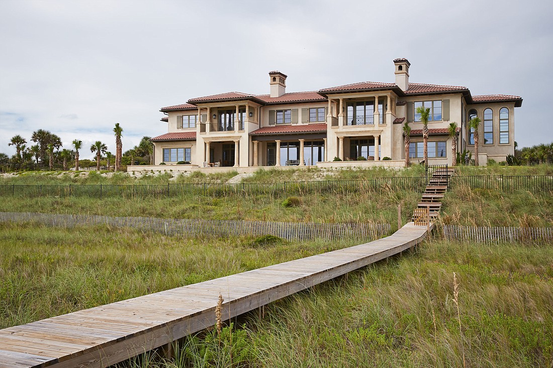 An Aurora Builders mission-style home overlooking the Atlantic Ocean.