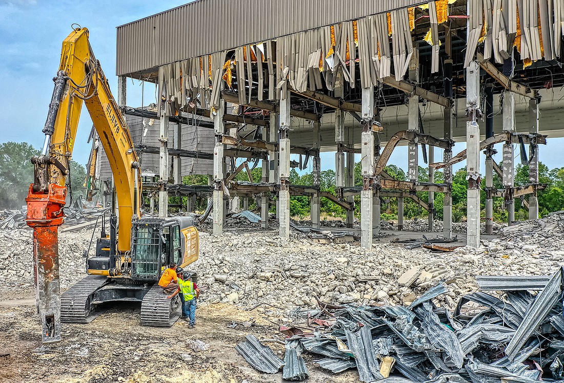 Demolition of the former bestbet in St. Johns County.